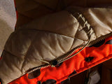 Large Red Lodge Orange Camo Hunting Jacket Coat Hood lotsa pockets 3/4 big large
