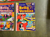 Vintage 1970s Lot Of 5 Archie Series Betty Comic Books Veronica