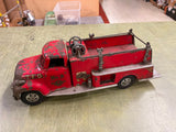 Vtg 1956 Tonka Toys No 5 TFD Pumper Fire Truck Pressed Steel Tin Engine Suburban