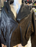 UNIK ULTRA LADIES SIZE 5 XL LEATHER MOTORCYCLE JACKET ZIP OUT LINER