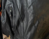 UNIK ULTRA LADIES SIZE 5 XL LEATHER MOTORCYCLE JACKET ZIP OUT LINER