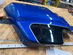 Harley lEFT Side Cover Frame Blue Black FLH Ultra classic Street Glide Road King