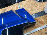 Harley lEFT Side Cover Frame Blue Black FLH Ultra classic Street Glide Road King