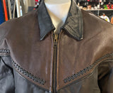 HOT LEATHERS LADIES SIZE 2X LEATHER MOTORCYCLE JACKET ZIP OUT LINER
