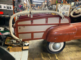 Vtg Murray Pedal Car Unrestored! 1940's Pontiac Jet Flo Rare Toy Station Wagon
