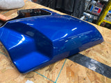 Harley lEFT Side Cover Frame Blue Black FLH Ultra classic Street Glide Road King