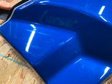 Harley lEFT Side Cover Frame Blue Black FLH Ultra classic Street Glide Road King