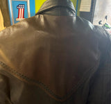 HOT LEATHERS LADIES SIZE 2X LEATHER MOTORCYCLE JACKET ZIP OUT LINER