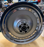Chrome OEM Rear Mag Wheel Harley Softail Sportster Dyna 00^ Solid Disc Fatboy