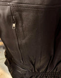 UNIK PREMIUM LADIES 3 XL LEATHER MOTORCYCLE JACKET VENTED ZIP OUT LINER