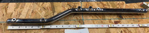 Harley Chrome Exhaust Bracket Mount Softail Heritage FXST FLST 86^