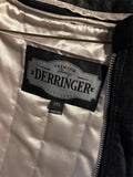 DERRINGER LADIES SIZE 3 XL LEATHER MOTORCYCLE JACKET ZIPOUT LINER VENTED