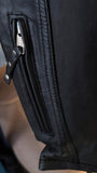 DERRINGER LADIES SIZE 3 XL LEATHER MOTORCYCLE JACKET ZIPOUT LINER VENTED