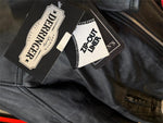 DERRINGER LADIES SIZE 3 XL LEATHER MOTORCYCLE JACKET ZIPOUT LINER VENTED