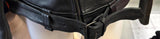 UNIK LEATHER APPARELS LADIES 3XL LEATHER MOTORCYCLE JACKET SHORT BELTED WAIST