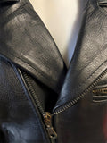 UNIK LEATHER APPARELS LADIES 3XL LEATHER MOTORCYCLE JACKET SHORT BELTED WAIST