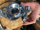 Chrome Dash Cover Harley FLHX Street Glide Push Button Cap OEM 2008^ Touring 08^
