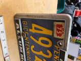 Vtg Datsun Allum Motors License Plate Frame Bicentenial Dealer tag 240z 280z 510