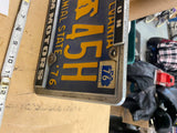 Vtg Datsun Allum Motors License Plate Frame Bicentenial Dealer tag 240z 280z 510