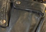 NEW REAL LEATHER LADIES SIZE 18 LEATHER MOTORCYCLE JACKET ZIP OUT LINER SHORT