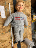 Vtg Willie Talk Ventriloquist Dummy Figure Doll Puppet Hursman Dolls Sweat Shirt