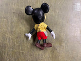 Vintage 1960s Walt Disney Productions Rubber Doll Mickey Mouse Toy 7.5"