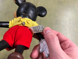 Vintage 1960s Walt Disney Productions Rubber Doll Mickey Mouse Toy 7.5"