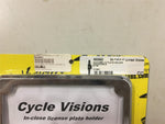 Cycle Visions side mount license plate chrome Bracket vertical FXD DYNA 1991-05
