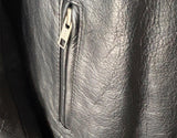 UNIK LEATHER APPAREL LADIES SIZE 2X LEATHER MOTORCYCLE JACKET ZIP OUT LINER