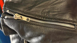 UNIK LEATHER APPAREL LADIES SIZE 2X LEATHER MOTORCYCLE JACKET ZIP OUT LINER