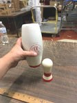 Jim Beam EMPTY  TEN-PIN BOWLING PIN Whiskey liquor Decanter  Bar Man Cave Deco