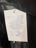UNIK LEATHER APPAREL LADIES SIZE 2X LEATHER MOTORCYCLE JACKET ZIP OUT LINER