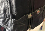 UNIK LEATHER APPAREL LADIES SIZE 2X LEATHER MOTORCYCLE JACKET ZIP OUT LINER