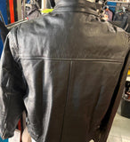 UNIK LEATHER APPAREL LADIES SIZE 2X LEATHER MOTORCYCLE JACKET ZIP OUT LINER