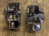 Ness Chrome Handlebar Switch Box Covers Harley Road King Touring FLH Glide Cruis