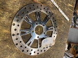 Stainless Polished Custom Rear Brake Rotor Harley Chopper Rear 11 1/2 8 spoke Sw