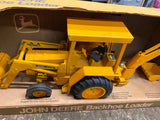 Vtg 1/16 Ertl John Deere Backhoe Loader Toy Tractor Farm Heavy Equipment Box!