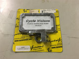 Cycle Vision Harley side mount license plate holder chrome vertical FXD 08^ Dyna
