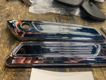 Chrome Saddlebag Latch Covers Hinge Harley Touring FLH Glide 2014^ Custom milled