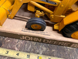 Vtg 1/16 Ertl John Deere Backhoe Loader Toy Tractor Farm Heavy Equipment Box!
