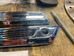 Chrome Saddlebag Latch Covers Hinge Harley Touring FLH Glide 2014^ Custom milled