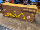 Vtg 1/16 Ertl John Deere Backhoe Loader Toy Tractor Farm Heavy Equipment Box!