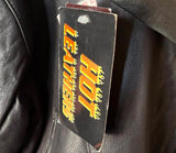 HOT LEATHERS LADIES SIZE 3XL LEATHER MOTORCYCLE JACKET SHORT