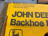 Vtg 1/16 Ertl John Deere Backhoe Loader Toy Tractor Farm Heavy Equipment Box!