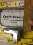 Cycle Vision Harley side mount license plate holder chrome vertical FXD 08^ Dyna