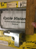 Cycle Vision Harley side mount license plate holder chrome vertical FXD 08^ Dyna