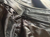 UNIK LEATHER APPAREL LADIES SIZE 2X LEATHER MOTORCYCLE JACKET ZIPOUT LINER