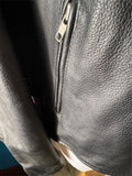UNIK LEATHER APPAREL LADIES SIZE 2X LEATHER MOTORCYCLE JACKET ZIPOUT LINER