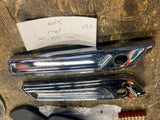 Chrome Saddlebag Latch Covers Hinge Harley Touring FLH Glide Road King 2014^