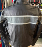 UNIK LEATHER APPAREL LADIES SIZE 2X LEATHER MOTORCYCLE JACKET ZIPOUT LINER
